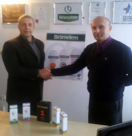 Mr.Zoran Ilić, Bimelem General diector and Mr. Misa Ciric, Diaspora group General director, Belgrade, Serbia, February 2012. 