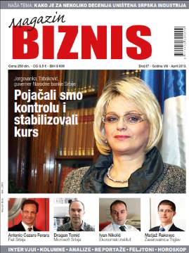 BIZNIS MAGAZIN U PRODAJI NA SVIM KIOSCIMA